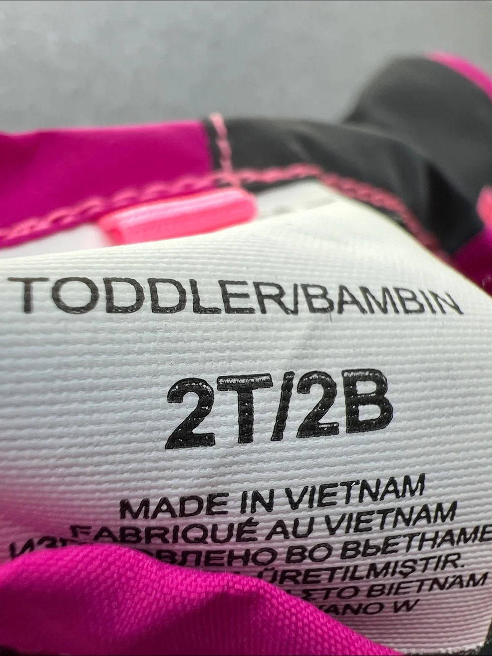 The North Face | Toddlers Pink & Black HYVent Mittens Snow Ski Winter Size 2T